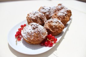 Vegane Bananen Muffins - saftig und nicht zu suess