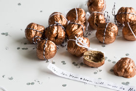 DIY Silvester Kupfer-Glücksnüsse