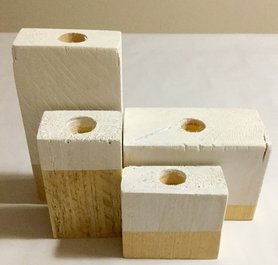 DIY Kerzenständer aus Holz