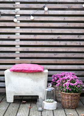 DIY Beton Gartenbank