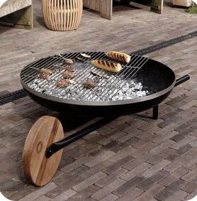 Feuerschale mit Grill Barrow von Slawinski