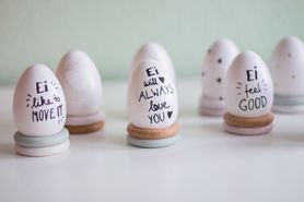 DIY Ostereier - meine neue Osterdeko mit DIY Eierbechern