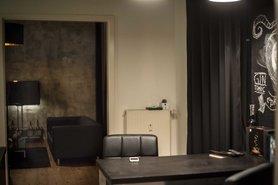 Black Apartment Kitchen 