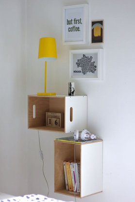 Boxen an die Wand - DIY Regal