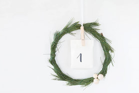 Puristischer Adventskalender