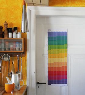 Unser farbenfroher Kalender sorgt immer für gute Laune in der Küche