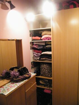 Begehbarer Schrank innen....