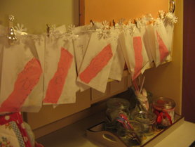 Adventskalender in der Küche