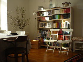 blick vom sofa auf lauter arbeit ...