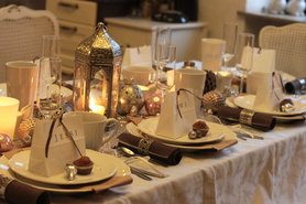 Weihnachtliche Tischdeko