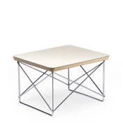 Vitra Occasional Table LTR - Schichtholz, weiß laminiert Stahldraht, basic dark pulverbeschichtet