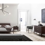 Novamobili Giotto Design Kommode Eiche hell honig braun dunkel 3 Schubladen Griffmulden Beine aus Massivholz Schlafzimmer Italien Novamobili Giotto Design Kommode Eiche hell honig braun dunkel 3 Schubladen Griffmulden Beine aus Massivholz Schlafzimmer Italien