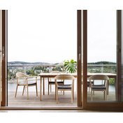 Oasiq Skagen Design Gartentisch Teak 234 x 100 347 x 100 cm ausziehbar Esstisch Outdoor Garten Terrasse 8 Personen Vollholz wetterfest pflegeleicht