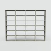 Bücherregal Grau - Modernes Regal für Bücher: Hochwertige Qualität, einzigartiges Design - 300 x 232 x 34 cm, Individuell konfigurierbar