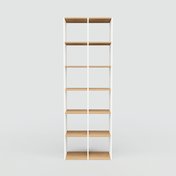 Bücherregal Weiß - Modernes Regal für Bücher: Hochwertige Qualität, einzigartiges Design - 79 x 232 x 34 cm, Individuell konfigurierbar