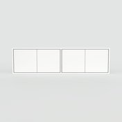 Aktenschrank Weiß - Flexibler Büroschrank: Türen in Weiß - Hochwertige Materialien - 151 x 40 x 34 cm, Modular