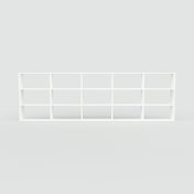 Bücherregal Weiß - Modernes Regal für Bücher: Hochwertige Qualität, einzigartiges Design - 375 x 117 x 34 cm, Individuell konfigurierbar