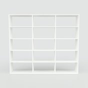 Bücherregal Weiß - Modernes Regal für Bücher: Hochwertige Qualität, einzigartiges Design - 226 x 194 x 34 cm, Individuell konfigurierbar