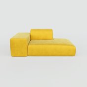 Sofa Samt Rapsgelb - Moderne Designer-Couch: Hochwertige Qualität, einzigartiges Design - 182 x 72 x 107 cm, Komplett anpassbar