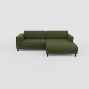 Ecksofa Olivgrün - Flexible Designer-Polsterecke, L-Form: Beste Qualität, einzigartiges Design - 236 x 75 x 162 cm, konfigurierbar