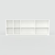 Schallplattenregal Weiß - Modernes Regal für Schallplatten: Hochwertige Qualität, einzigartiges Design - 228 x 81 x 34 cm, Selbst designen