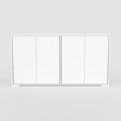 Sideboard Weiß - Designer-Sideboard: Türen in Weiß - Hochwertige Materialien - 151 x 81 x 34 cm, Individuell konfigurierbar