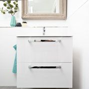 Moderner Waschtisch in weiß