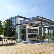 Sitzgelegenheit auf der Dachterrasse